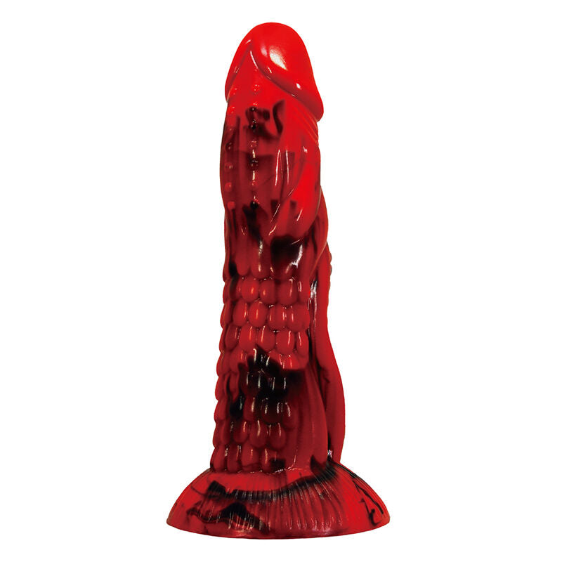 Dildo fantasy Minotauro con ventosa 21 cm Ø 5 cm rosso e nero di Power Monsters, immagine 2