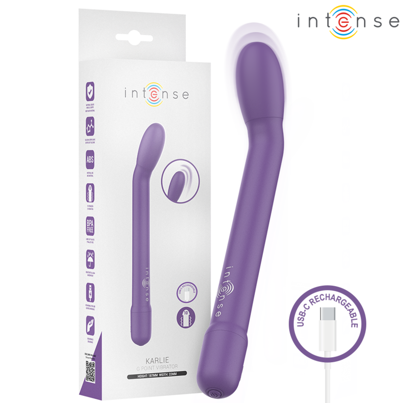 Stimolatore Karlie punto g ricaricabile viola di Intense