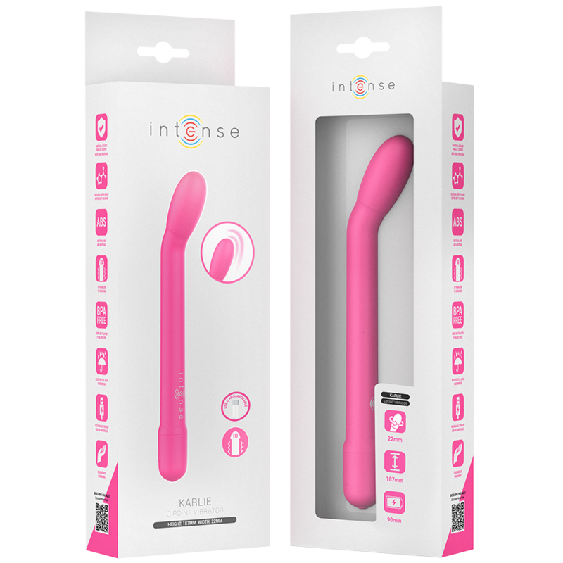 Stimolatore Karlie punto g ricaricabile rosa di Intense, immagine 8