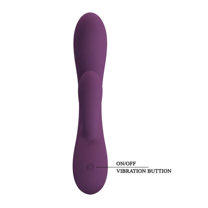 Vibratore a forma di coniglio ricaricabile Rosolyn con 10 funzioni di Pretty Love, immagine 6