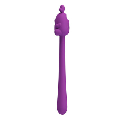 Vibratore flessibile a forma di coniglietto, ricaricabile tramite USB, viola di Pretty Love, immagine 4
