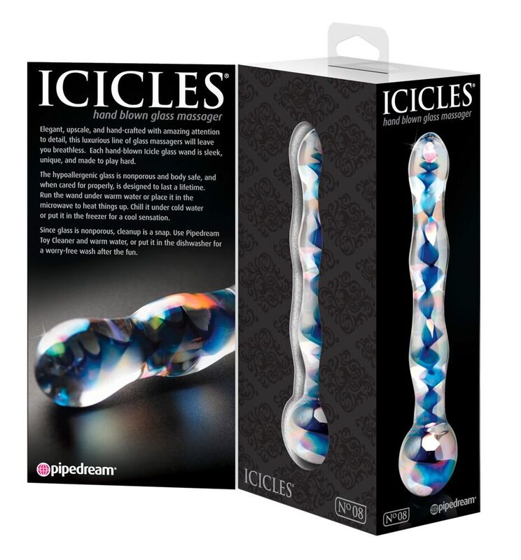 Massaggiatore in vetro n. 8 di Icicles, immagine 3