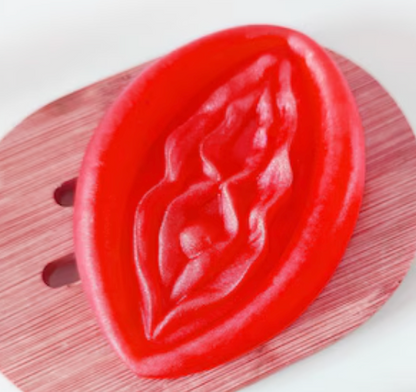 DIABLO PICANTE - 2 SAPONI PROFUMATI A FORMA DI VAGINA ROSSI