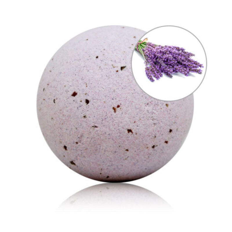 Bomba da bagno profumata alla lavanda con petali di rosa di Taloka