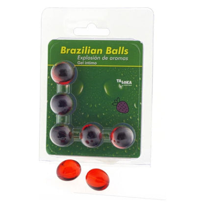 Sfere 5 brasiliane gel intimo alla fragola di Taloka