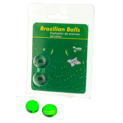 Palline 2 brasiliane gel intimo menta di Taloka