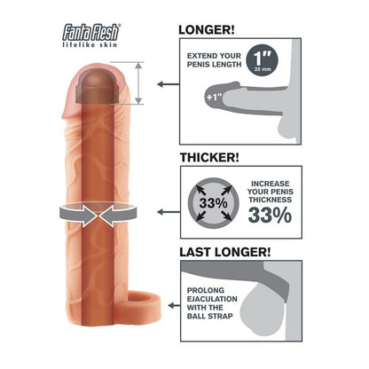 Pompa per pene pelle perfect 1 ball strap di Fantasy X- Tensions, immagine 4