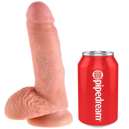Dildo 7 flesh con sfere 17.8 cm