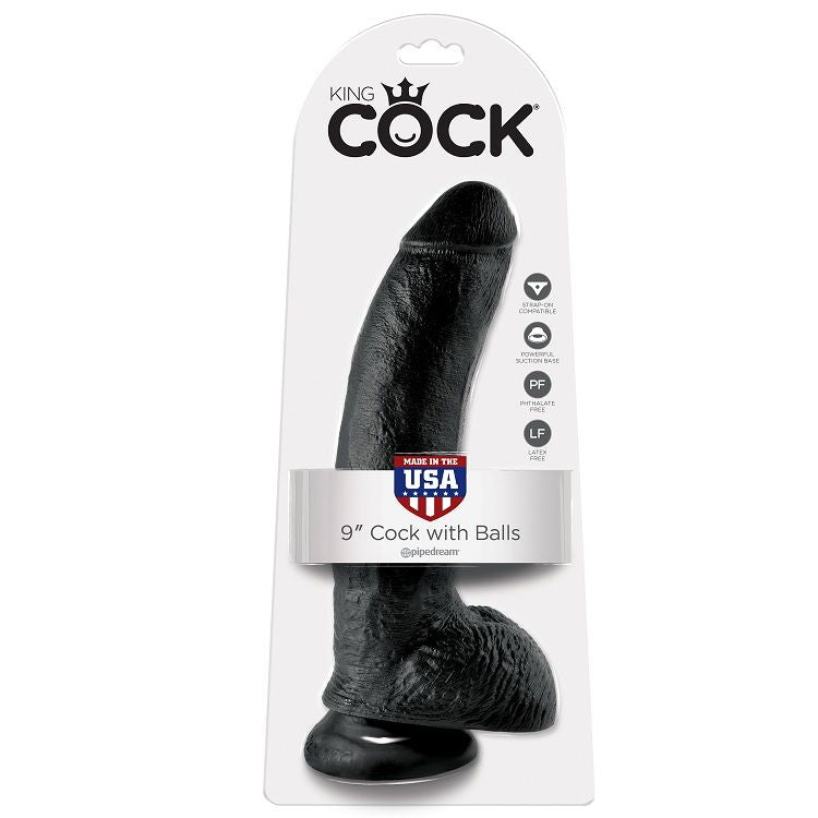 Dildo nero con sfere 22.9 cm, immagine 5