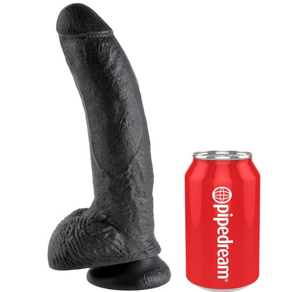 Dildo nero con sfere 22.9 cm