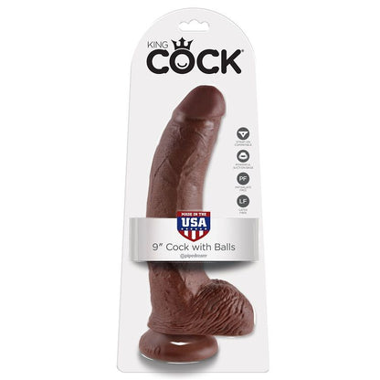 Dildo 9 marrone con sfere 22.9 cm, immagine 2