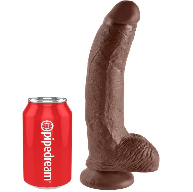 Dildo 9 marrone con sfere 22.9 cm