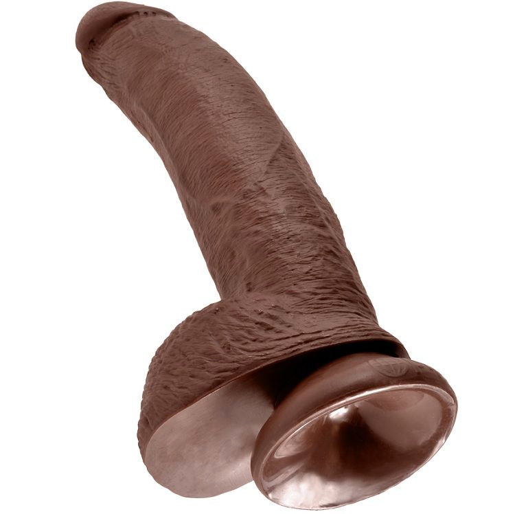 Dildo 9 marrone con sfere 22.9 cm, immagine 5