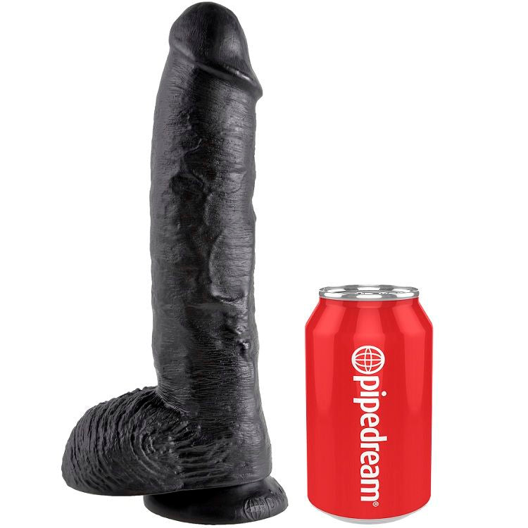 Dildo nero con sfere 25.4 cm