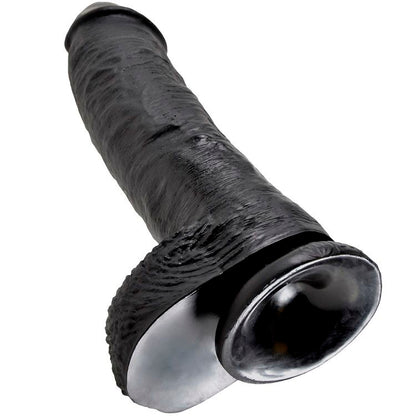 Dildo nero con sfere 25.4 cm, immagine 4