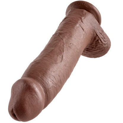 Dildo marrone con sfere 30.48 cm, immagine 3