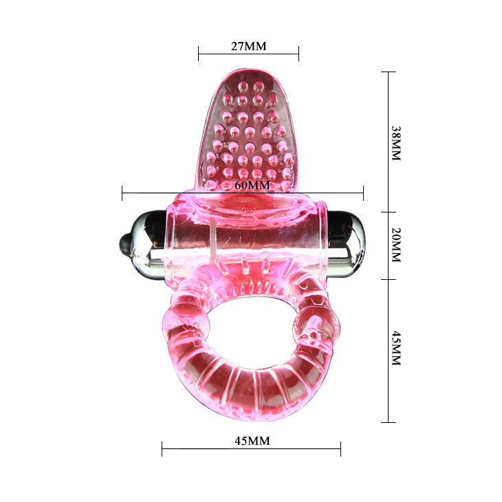 Anello dolce abs 10 ritmi anello vibratore pene rosa di Baile, immagine 4