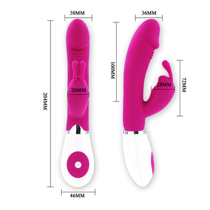 Vibratore Flirtante con Gene coniglio di Pretty Love, immagine 6