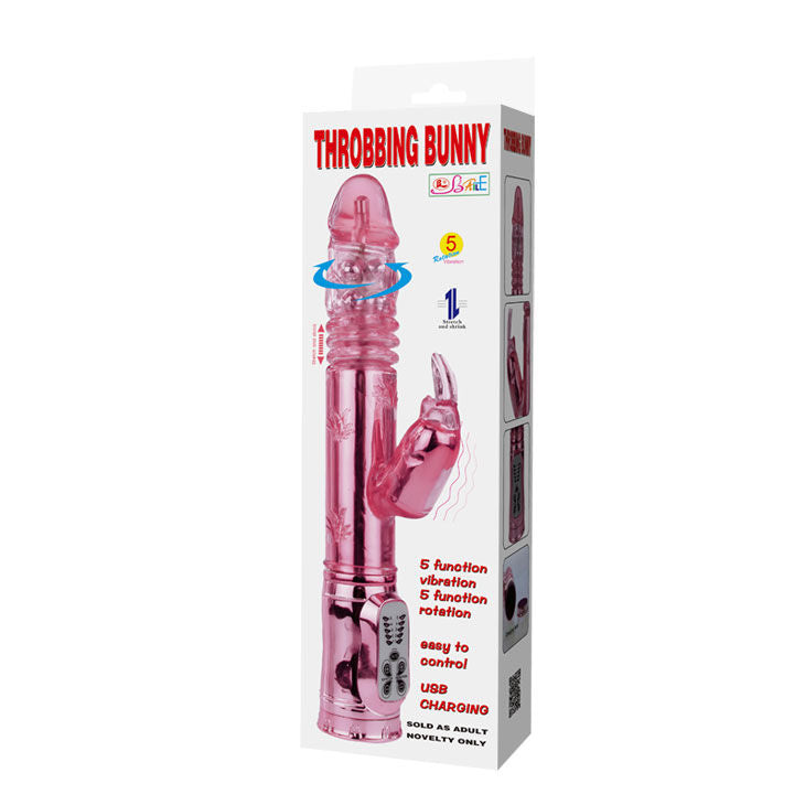 Vibratore rabbit rotatore Rampante rosa pulsante di Baile, immagine 11