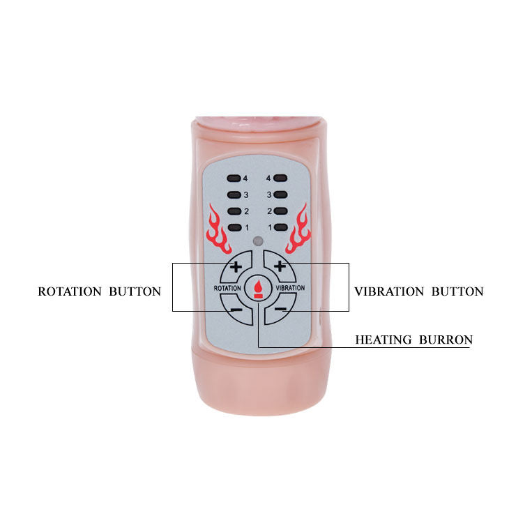 Vibratore rabbit rotatore di fuoco con sistema di fuoco di Baile, immagine 6