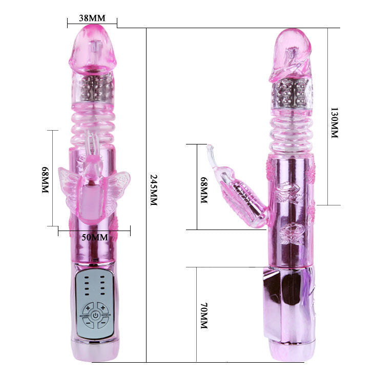 Vibratore rabbit Us farfalla pulsante di Baile, immagine 8