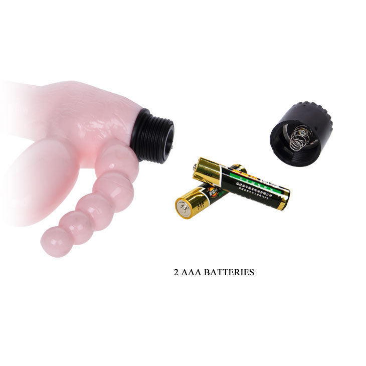 Imbragatura senza corda tpr con vibrazione e stimolazione anale 25.4 cm di Baile, immagine 8