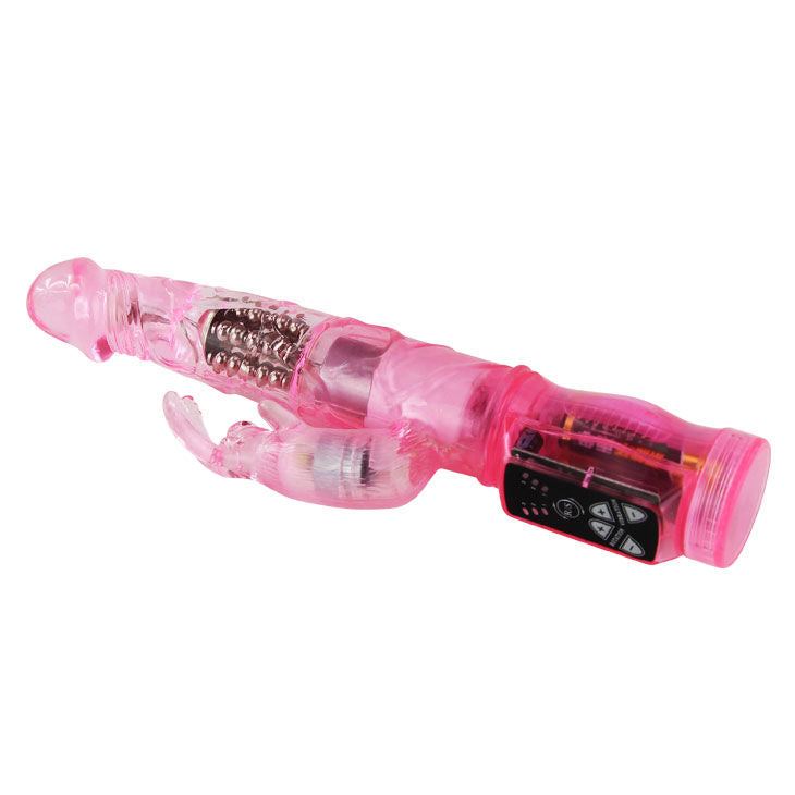 Vibratore rabbit mini rotatore rosa con Superstimolatore di Baile, immagine 2