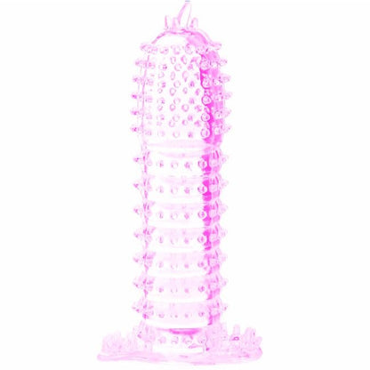 Guaina per pene con punti di stimolazione rosa 14 cm di Baile