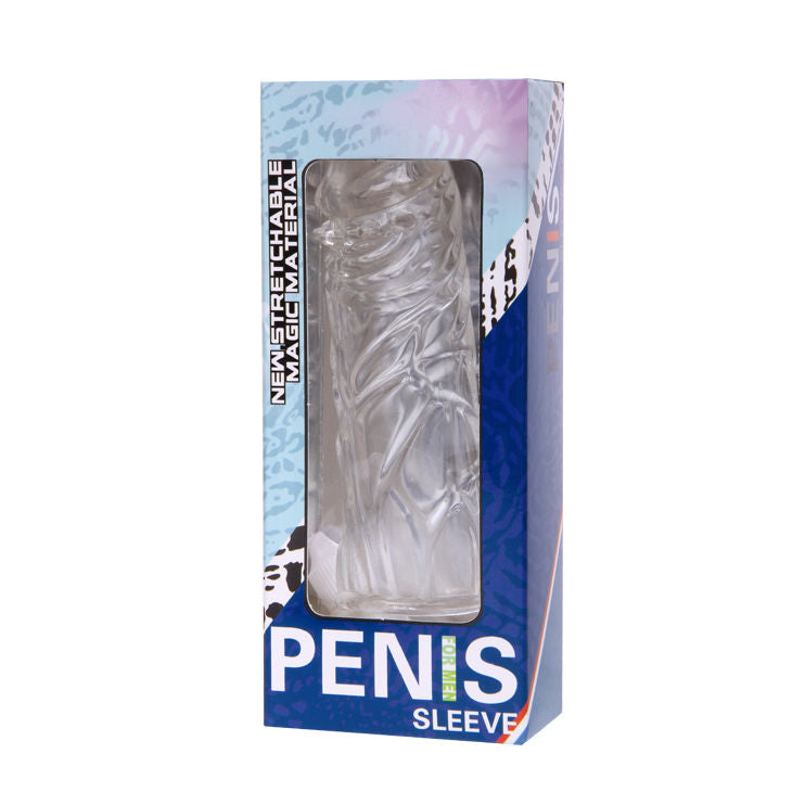 Copertura lilla per pene in silicone adattabile 13 cm di Baile, immagine 7