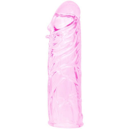 Dildo copertura in silicone stimolante rosa 13 cm di Baile, immagine 7