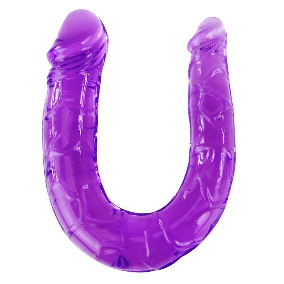 Dildo in jelly Doppio flessibile lilla di Baile
