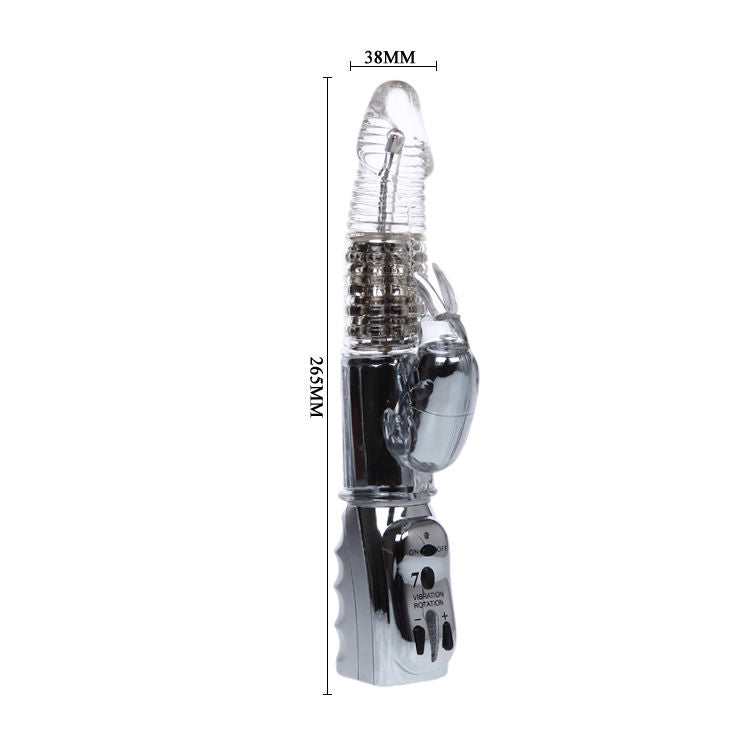 Sex toy Amour Missile trasparente rotante 26.5 cm di Baile, immagine 5