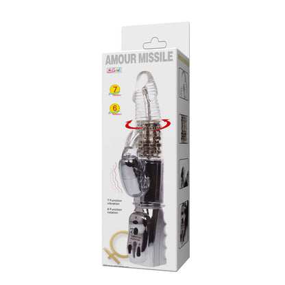 Sex toy Amour Missile trasparente rotante 26.5 cm di Baile, immagine 8