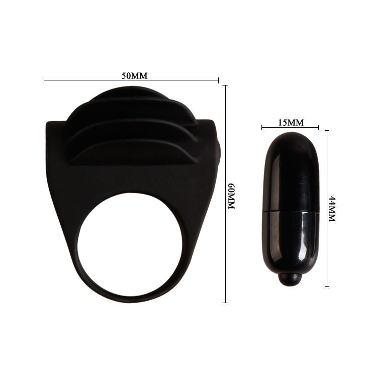 Anello vibratore nero Chester di Pretty Love, immagine 6