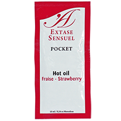 Olio stimolante alla fragola 10 ml di Extase Sensual