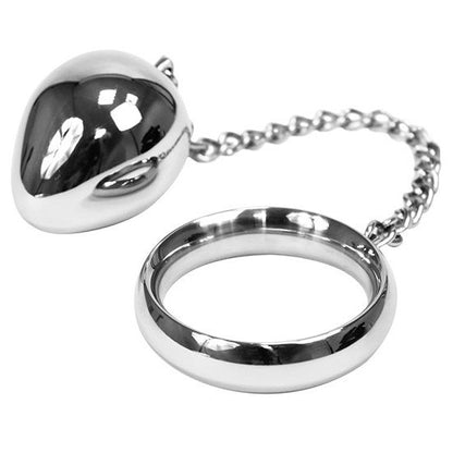 Anello cock 40mm e catena con sfera in metallo, immagine 2