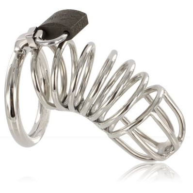 Dispositivo di castità con anello a gabbia di Metal Hard
