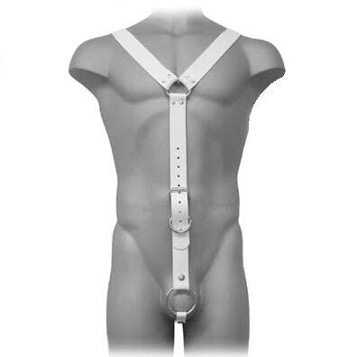 Imbracatura uomo bianco di Leather Body