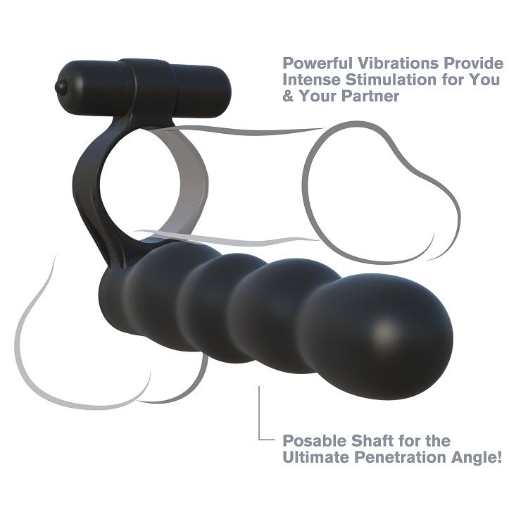 Dildo doppio penetratore Posabile di Fantasy C-Ringz