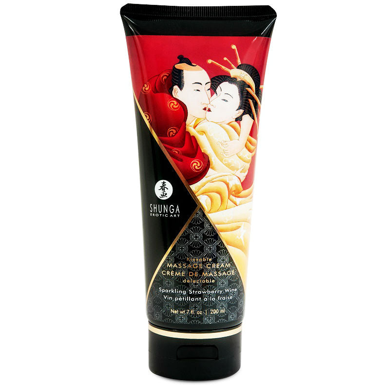 Crema da massaggio fragola e cava 200 ml di Shunga