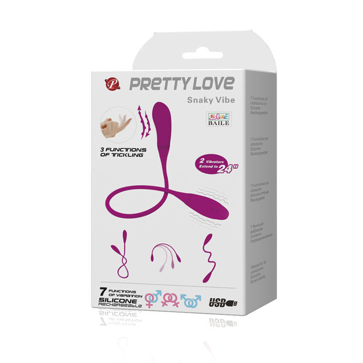 Vibratore Smart Snaky vibe 7 v e 3 Solletto di Pretty Love, immagine 9