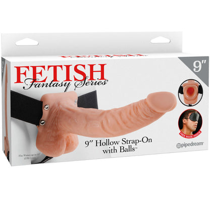 Strap-on con sfere Series 9 hollow 22.9cm carne di Fetish Fantasy Series