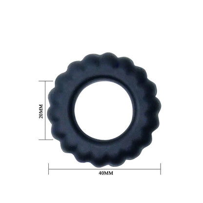 Anello fallico cockring titan nero 2 cm di Baile, immagine 4