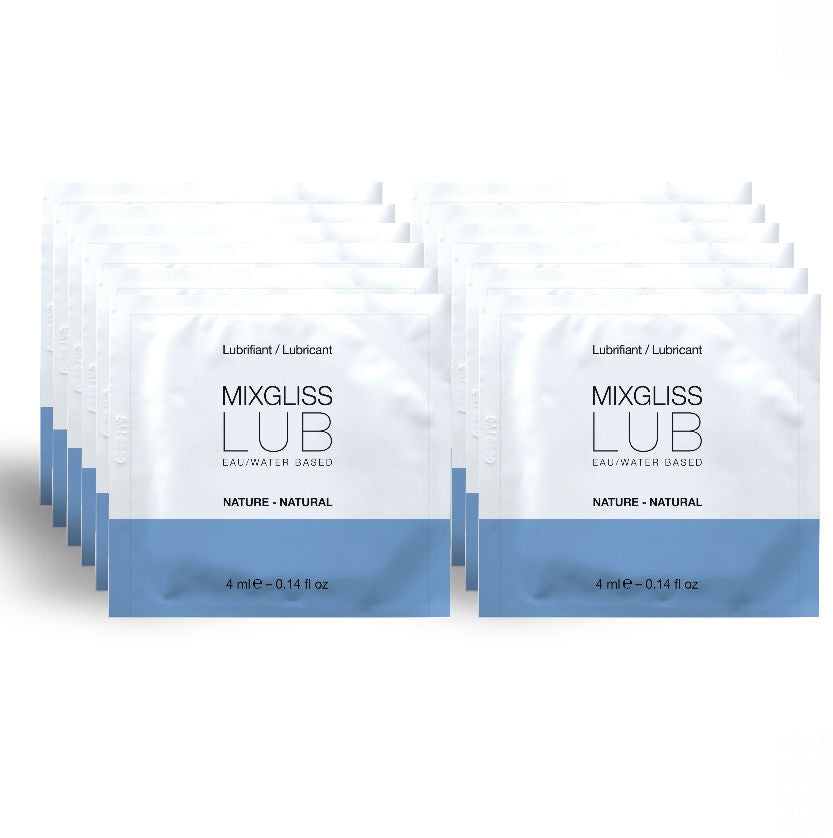 Lubrificante naturale a base acqua 12 monodose 4 ml di Mixgliss