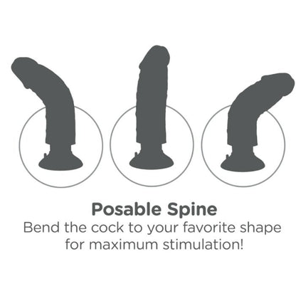 Dildo vibratore con testicoli 17.78 cm naturale, immagine 5