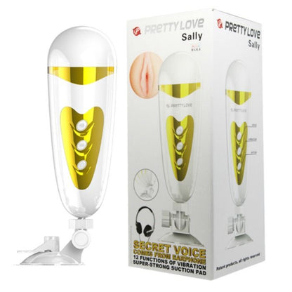 Masturbatore maschile con vibrazione e suono Sally di Pretty Love, immagine 2