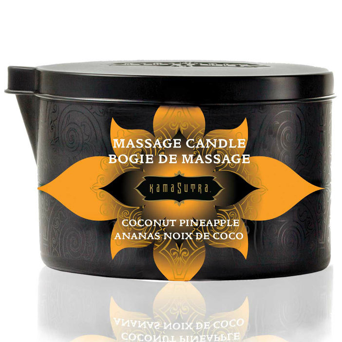 Candela da massaggio cocco e ananas 170gr di Kamasutra