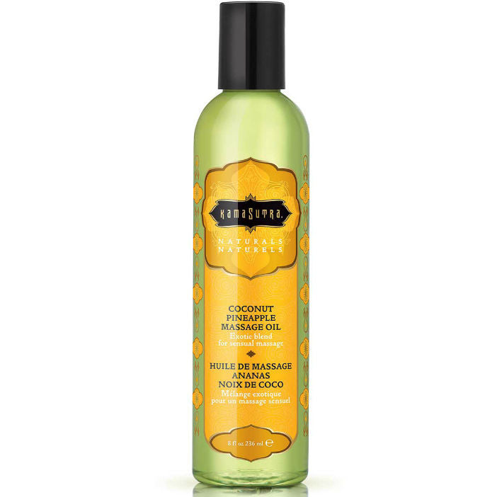 Olio da massaggio Naturals Piña colada 236ml di Kamasutra
