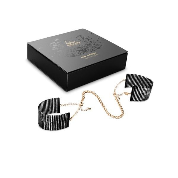 Manette in rete di metallo Dãsir Mãtallique nero di Bijoux Indiscrets, immagine 4