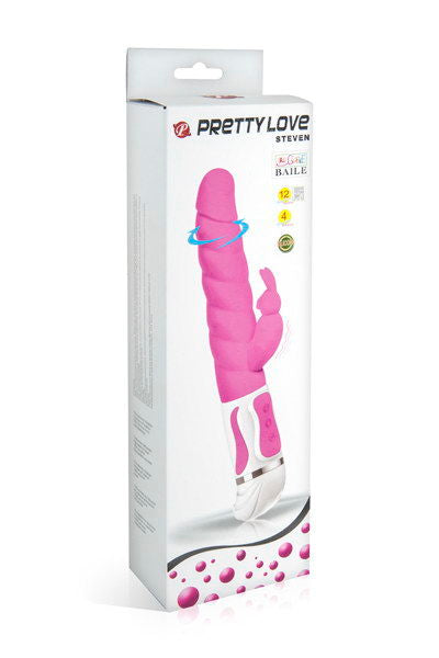 Vibratore rabbit smart Steven rosa di Pretty Love, immagine 7